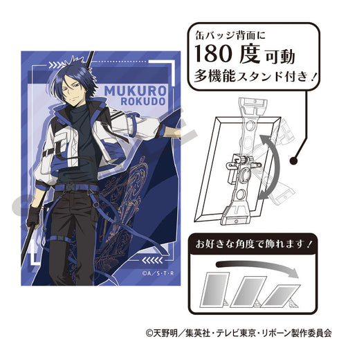 『家庭教師ヒットマンREBORN!』アート缶バッジ 六道骸 フラッグ